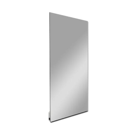 Decorative Radiant Glass Heater, 750 Watt, 24 In. X 48 In., Mirror Design , 120 V